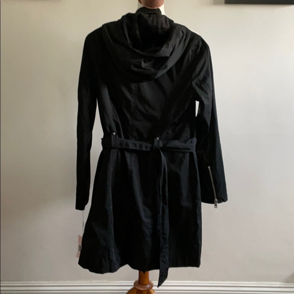 Avec Les Filles Long Black Rain Jacket - Picture 8 of 10